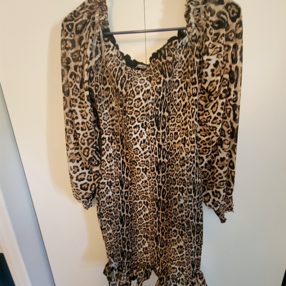 Celebrity bodycon leopard print dress